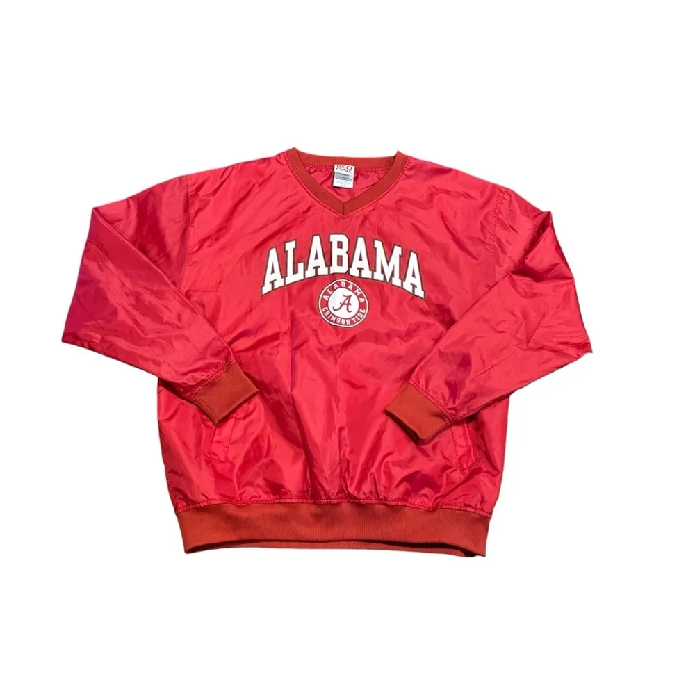 Vintage Red Oak Alabama Crimson Tide Men’s Red Windbreaker Jacket Size L - Picture 2 of 7